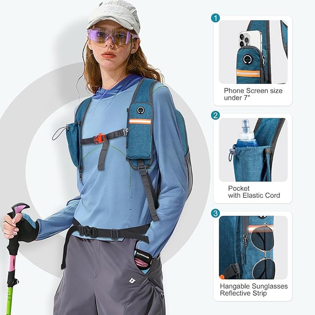FIORETTO 20L Hiking Backpack for Women Men Mini Packable Backpack Lightweight Small Daypack for Camping Travel Outdoor, Turquoise