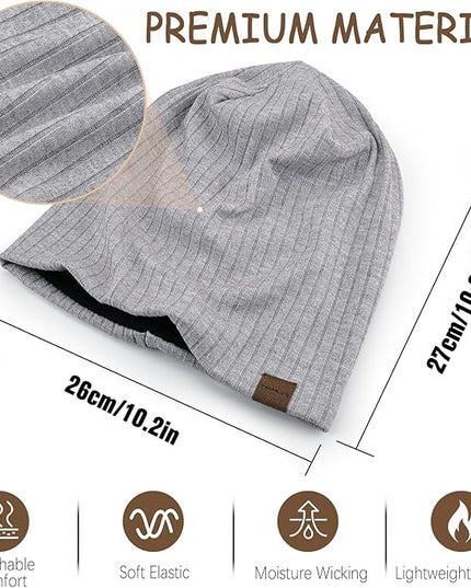 Slouchy Beanie for Men Women Soft Lightweight Running Beanie Hat Chemo Cap Skull Cap