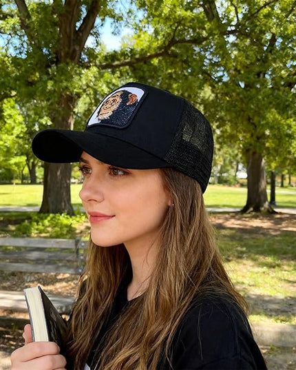 Classic Unisex Various Animal Series Embroidery Farm Adjustable Mesh Snapback Trucker Hat