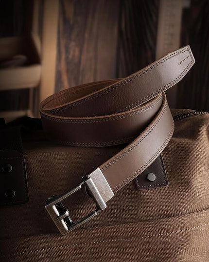 CHAOREN Leather Ratchet Belt Men - Mens Belts Casual Accessories for Every Occasion (35mm)