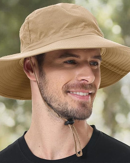 ZOORON Boonie Hat UPF 50+ Cooling Sun Hat for Men and Women,Wide Brim Bucket Hats with UV Protection for Safari Hiking Beach