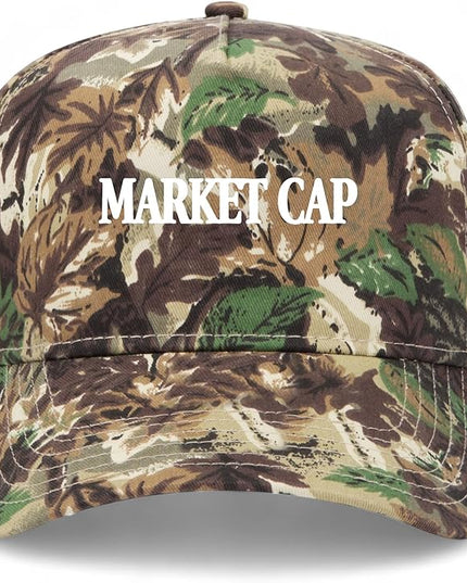 Market Cap Hat | Funny Premium Adjustable Snapback Baseball Vintage Trucker Hats for Men & Women