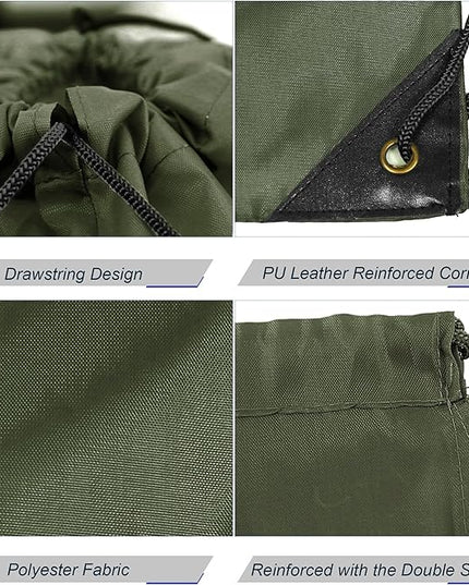 BeeGreen Drawstring Backpack Bags 20,30,50 Packs Reflective String Bags for Gym Sport Trip Cinch Sack DIY for Women Men