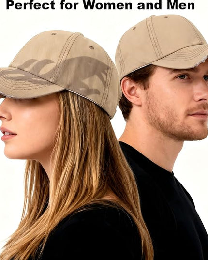 Vintage Baseball Cap, Washed Cotton Trucker Hat for Men & Women, Adjustable Size for Universal Activities