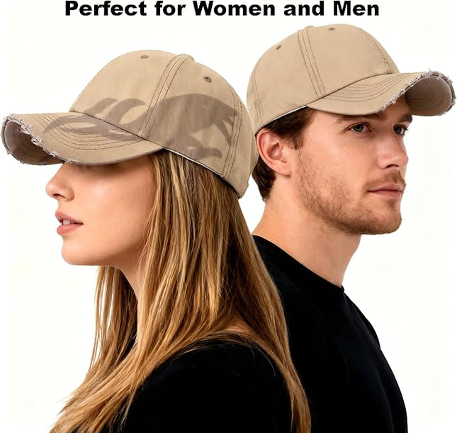 Vintage Baseball Cap, Washed Cotton Trucker Hat for Men & Women, Adjustable Size for Universal Activities