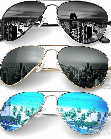KALIYADI Classic Aviator Sunglasses for Men Women Driving Sun glasses Polarized Lens UV Blocking