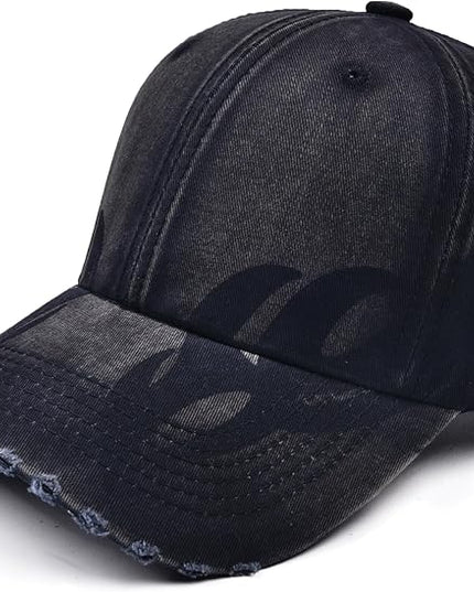Vintage Baseball Cap, Washed Cotton Trucker Hat for Men & Women, Adjustable Size for Universal Activities