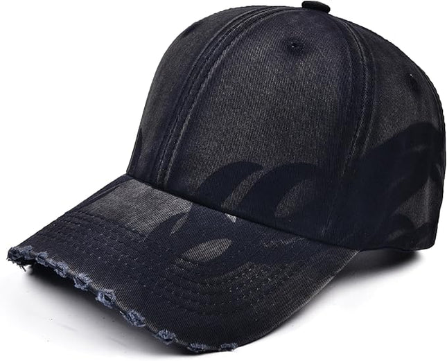 Vintage Baseball Cap, Washed Cotton Trucker Hat for Men & Women, Adjustable Size for Universal Activities