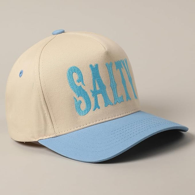 MIRMARU Two-Tone Vintage Canvas Trucker Hats for Men & Women, Adjustable Size Baseball Caps with Trendy Embroidered Design