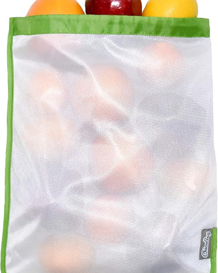 ChicoBag Reusable Produce Bag w/Drawstring Closure & Breathable Mesh | Perfect for Shopping, Travel, Organization | Eco-Conscious Vegetable & Fruit Storage Bags | 3 Blue, 3 Green (Pack of 6)