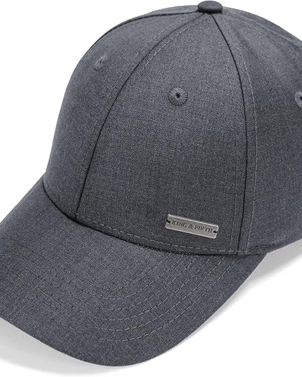Fashion Baseball Hats for Men by King & Fifth | The Senna Baseball Cap with Low Profile & Menswear Fabric + Baseball Caps