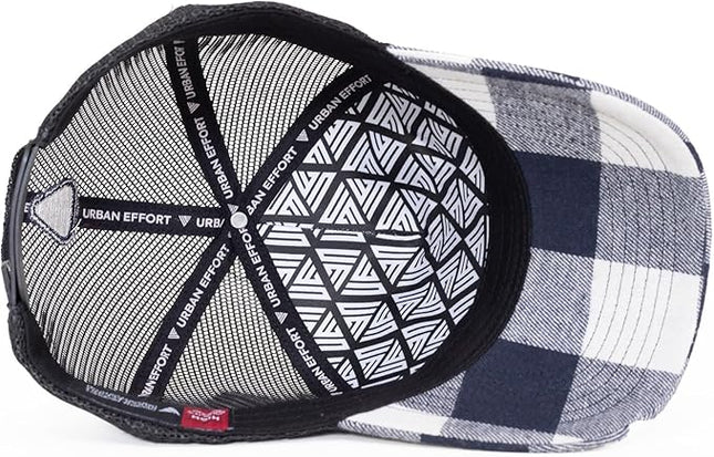 Urban Effort Mesh Back Cap - for Men and Women Baseball Hat 5-Panel Trucker Hat - Great Snapback Closure for Hunting & Hiking