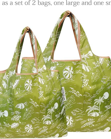 allydrew Large Foldable Tote Nylon Reusable Grocery Bags