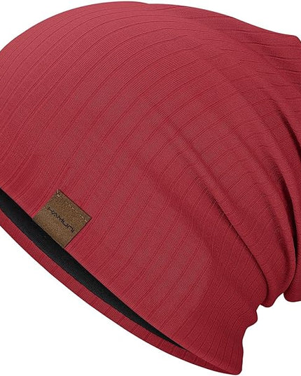 Slouchy Beanie for Men Women Soft Lightweight Running Beanie Hat Chemo Cap Skull Cap