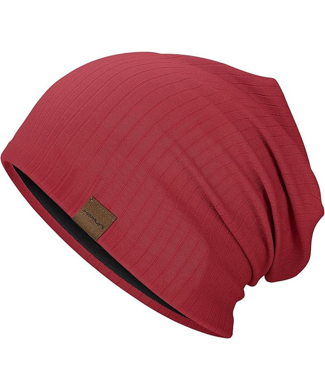Slouchy Beanie for Men Women Soft Lightweight Running Beanie Hat Chemo Cap Skull Cap