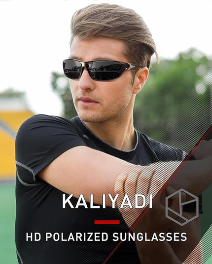 KALIYADI 4 Pack Polarized Sunglasses-Men Sports Sun-glasses: Mens Sunglasses UV Protection for Fishing Driving Cycling