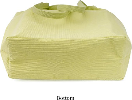 Corduroy Tote Bag Cute Tote Bags for Women Shoulder Bag with Inner Pocket for Work Beach Travel and Shopping Grocery