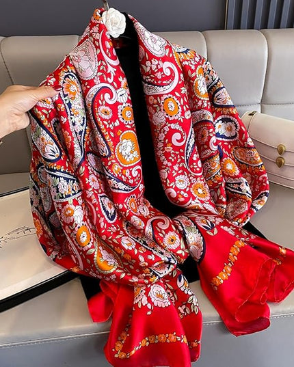 Silk Scarf Mulberry Silk Fashion Scarves Long Lightweight Shawl Wrap …
