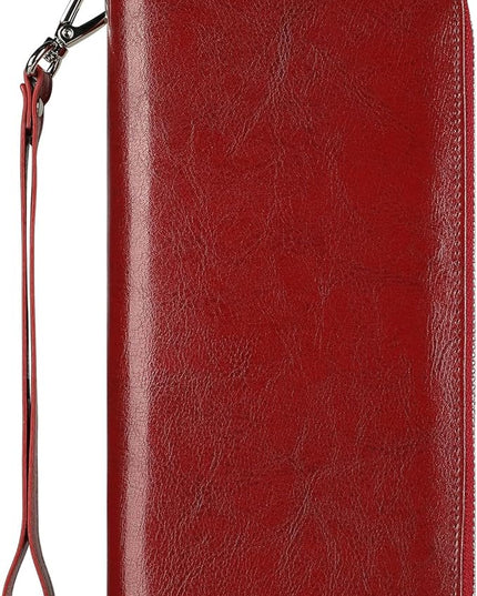 Lavemi Small Compact Women Wallet RFID Blocking Genuine Leather Bifold Purse with ID Windows