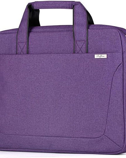 15.6 16 Inch Laptop Shoulder Bag for Men Women,Waterproof Computer Carrying Case Messenger Bag with Strap,Laptop Briefcase for 14-15-16 In MacBook/Chromebook/Notebook Hp Dell Acer Asus,Purple