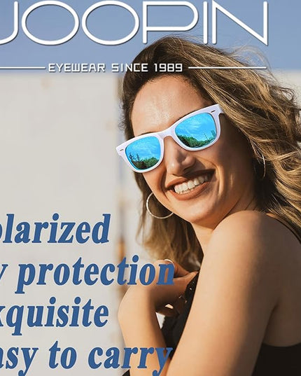 Joopin Square Sunglasses Polarized UV Protection Trendy Designer Sun Glasses Men Women
