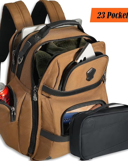 WELKINLAND 24H Business Backpack for Men with Toiletry Bag, 16" Laptop Executive Backpack for Mens, 28L Business Computer Backpacks, Heavy Duty Laptop Backpack, Carry-on Executive Backpacks for Men