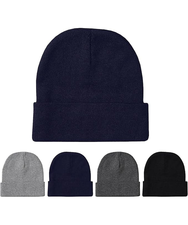 Unisex Winter Beanie – Warm Knit Hat for Men & Women, Soft Stretchy Cold Weather Cap for Outdoor, Running & Hiking