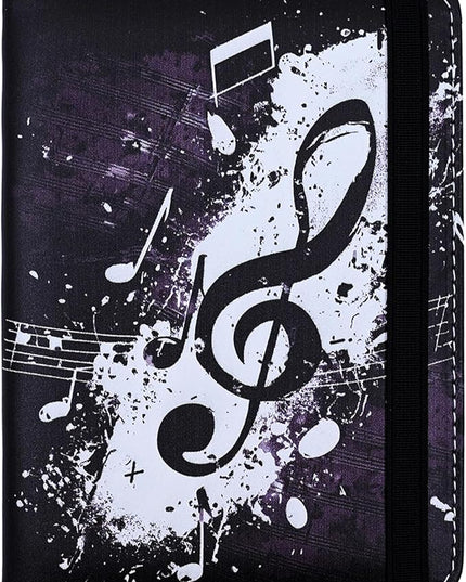 Music Note Passport Holder for Women and Men PU Leather Passport Cover for Travel