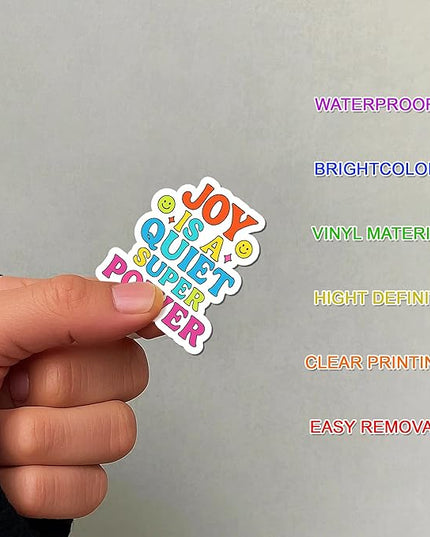 200 PCS Inspirational Stickers for Teachers and Students, Motivational Vinyl Waterproof Sticker Pack, Decals Positive Quotes for Laptop Water Bottle Scrapbook Birthday Gift