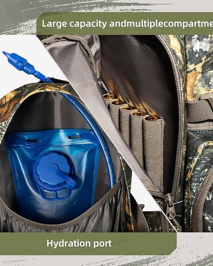 hunting backpack for men Waterproof Camo Hunting Pack gifts for men hunting gear Day Pack-BlessedLeaf-35L