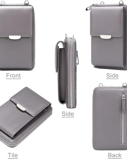 KUKOO Small Crossbody Bag Cell Phone Purse Wallet with Credit Card Slots for Women