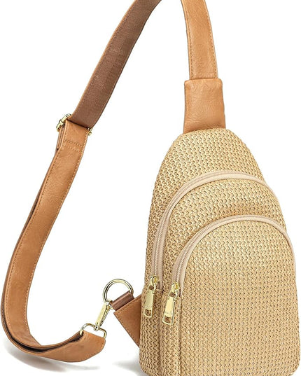 INICAT Faux Straw Crossbody Bags Beach Gifts Valentines Day Her Cruise Ship Essentials Women Summer Small Sling Purses