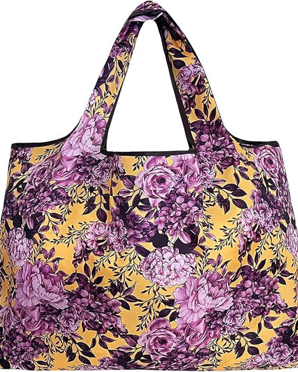 allydrew Large Foldable Tote Nylon Reusable Grocery Bags