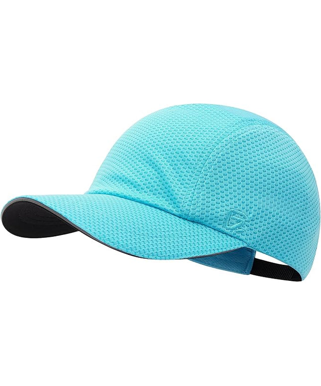 GADIEMKENSD Women's Race Day Running Cap Performance Mesh Hat - Excellent Ventilation, Lightweight, Reflective Safety