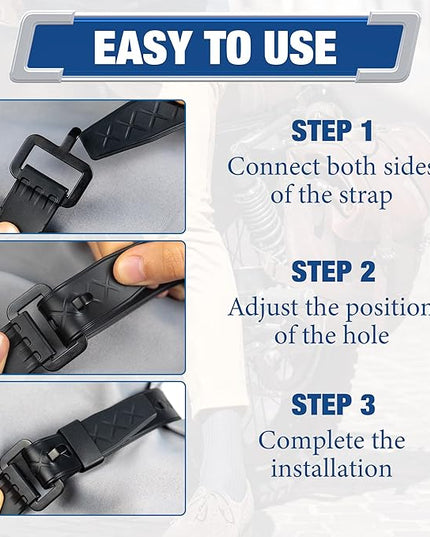 Starry 8pcs Utility Straps Adjustable Durable TPU Elastic Straps with Buckle Strong Tie Batch Tested 70 lb Fastening Lashing Securing Tool for Skis Moto Gear Trucks Cargo Garden Hoses 18.9" Length