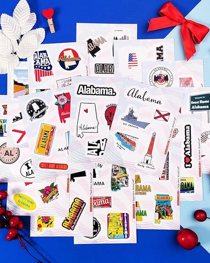 BulbaCraft Alabama Stickers for Laptop, Alabama Party Supplies & Decorations, Gifts for Women & Men