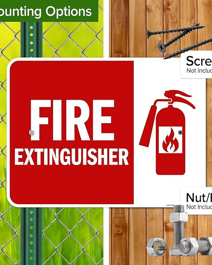 Fire Extinguisher Graphic Sign, 18x24 Inches, Rust Free .063 Aluminum, Fade Resistant, Made in USA by My Sign Center