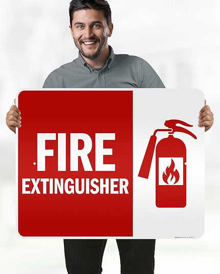 Fire Extinguisher Graphic Sign, 24x30 Inches, 3M EGP Reflective .080 Aluminum, Fade Resistant, Made in USA by My Sign Center