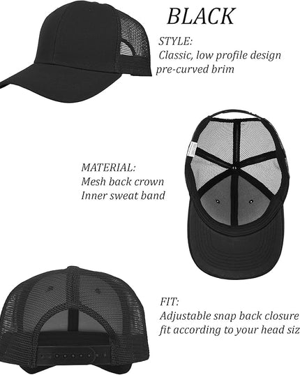 Gelante Mesh Trucker Hat Baseball Cap Structured Front Panel Wholesale LOT 12 Pack