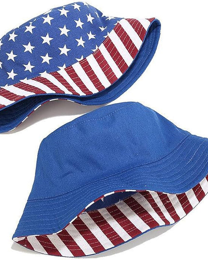 Mashiaoyi Unisex Print Double-Side-Wear Reversible Bucket Hat