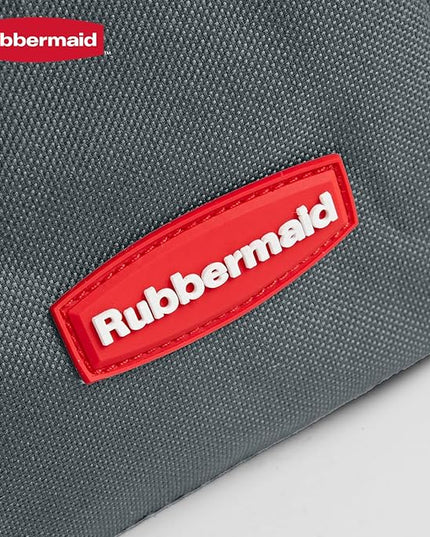 Rubbermaid Car Organizer, Collapsible Trunk Organizer, Multi-Compartment Car Storage Organization for Car Accessories, 2 Compartments With Cover, 21.65"*14.17"*12.2" - Gray