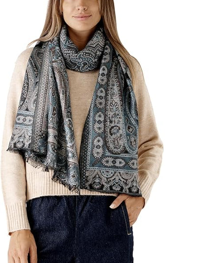 Scarf for Women Spanish Design Elegant Long Shawl Scarves for Summer Fall
