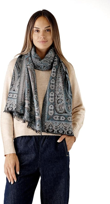 Scarf for Women Spanish Design Elegant Long Shawl Scarves for Summer Fall