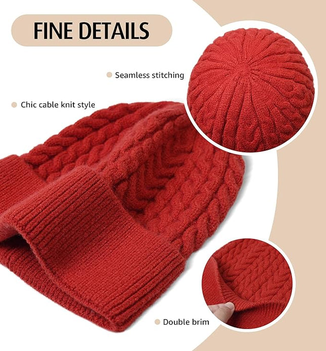 HiRui Knit Beanie Hats for Men Women Winter Hats Skull Caps Warm Classic Slouchy
