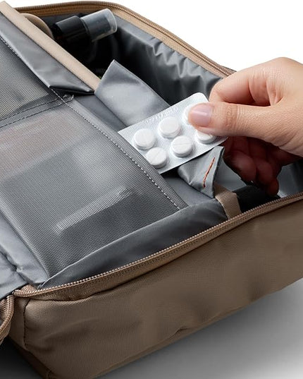 Bellroy Hanging Toiletry Kit Plus (8 Liter Travel Hanging Toiletry Bag) - Stone