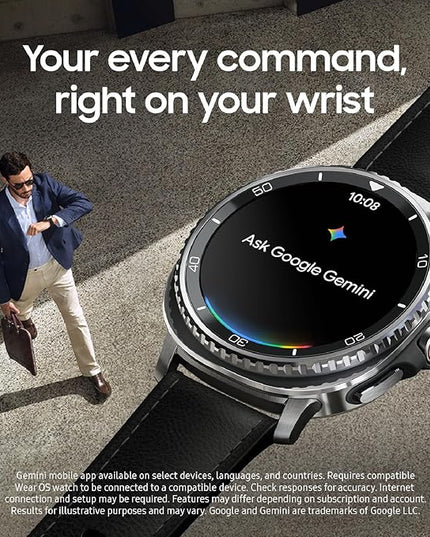 Samsung Galaxy Watch 8 Classic (2025) 46mm Bluetooth Smartwatch, Cushion Design, Rotating Bezel, Quick Button, Sleep Coaching, Running Coach, Energy Score, Black [US Version, 2 Yr Warranty]