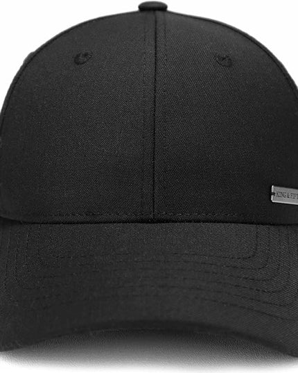 Fashion Baseball Hats for Men by King & Fifth | The Senna Baseball Cap with Low Profile & Menswear Fabric + Baseball Caps