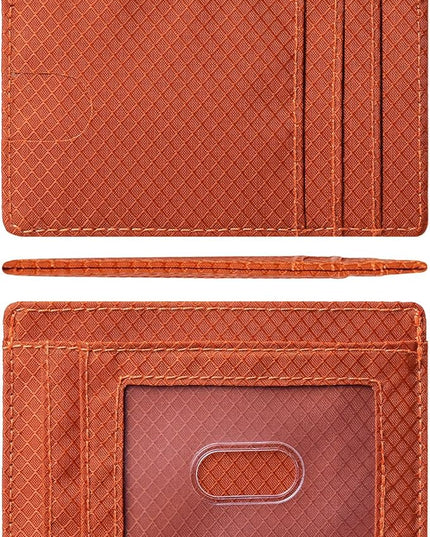 Artpaxy Slim Wallet for Men & Women, Minimalist Front Pocket Card Holder for Travel, RFID Blocking, Water Resistant Nylon Wallet for ID & Cash & Credit Card