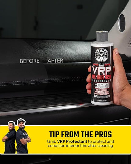 Chemical Guys Total Interior Cleaner & Protectant – Chemical Guys Interior Cleaner, Cleans & Protects Leather, Vinyl, Plastic, Rubber, Glass with a Streak-Free Finish — Cars, Trucks, SUVs, RVs, 32 oz