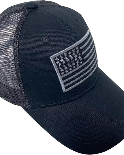 Roytrense Embroidered American Flag Unisex Baseball Cap (100% Cotton)